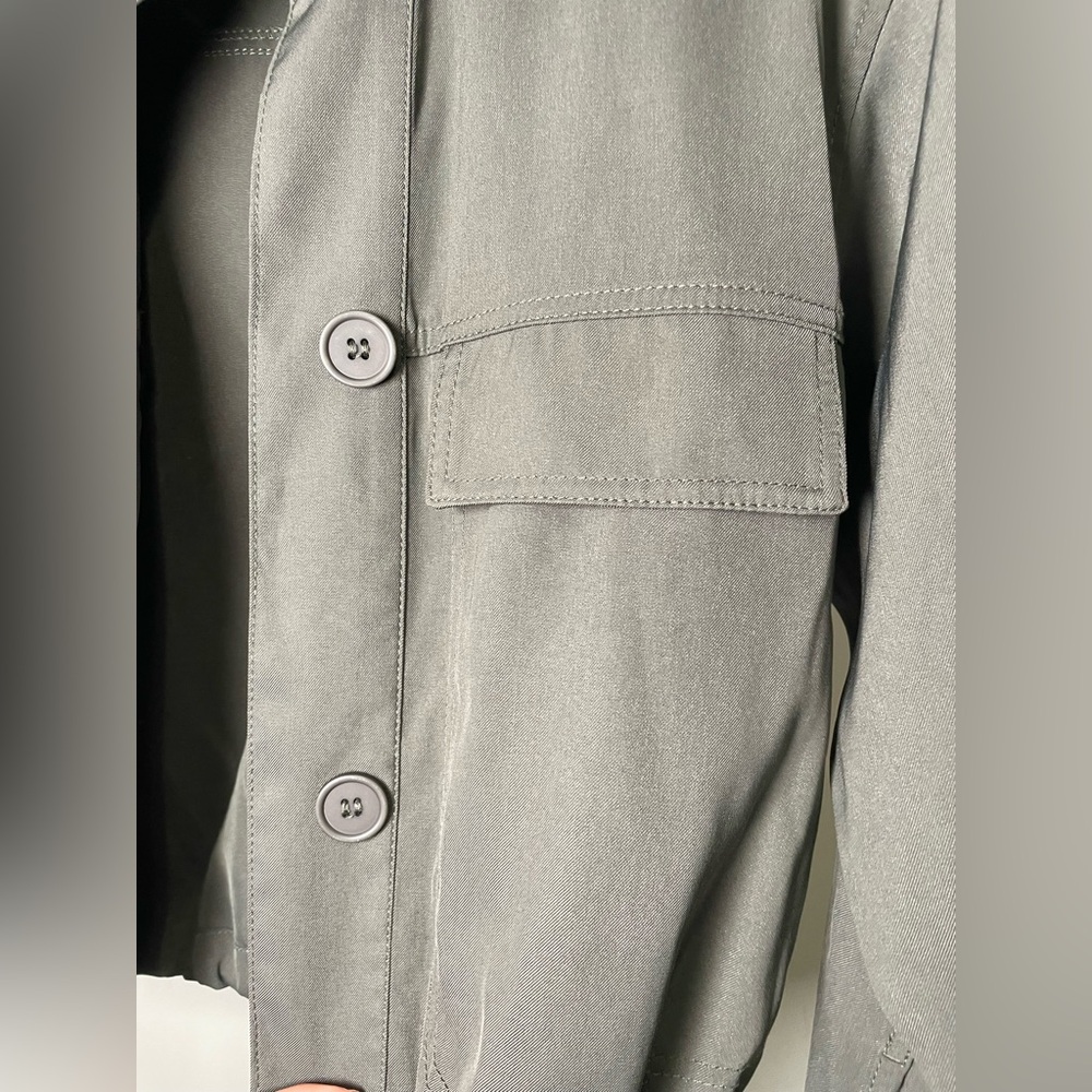 Max Studio Gray Button-Up Jacket - image 2